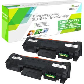2 Black Compatibe Toner Cartridges 3260 3215 3225 3052 High Capacity 3000 Pages 106R02777 for Printers Xerox Phaser 3052 3260 3260DI 3260DNI Xerox WorkCentre 3215 3215NI 3225 3225DNI