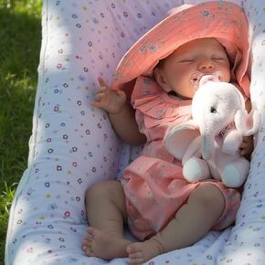 Babeside LifeLike Reborn Baby Baby Dolls-20 بوصة ناعمة كاملة فينيل الجسم واقعية نوم نوم بيرس بنت دمية مع إكسسوارات الألعاب مجموعة هدايا للأطفال ومجموعة