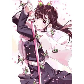 vodwml DIY 5D Diamond Painting Anime by Number Kits Full Drills for Adults, Cross Stitch Crystal Rhinestone Embroidery Pictures Arts Craft for Home Wall Decor Gift.(G-M-R-57-30X40)