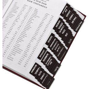 SKYDUE Bible Tabs, 100 Tabs, Laminated Bible Tabs for Women and Men, Bible Tabs for Study Bible, Bible Index Tabs, Bible Book Tabs, Bible Labels Tabs, Pink