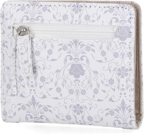 Mundi Mini Billfold Small Wallet for Women, Slim Credit Card Holder with Zipper Coin Pocket, Bifold Compact Womens Wallet with ID Window - Black in Kuwait