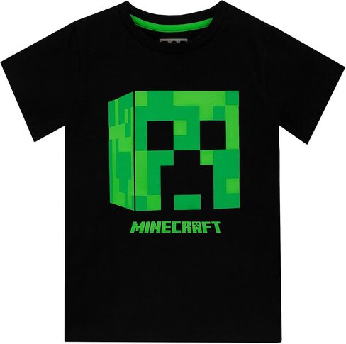 Minecraft Boys' Creeper T-Shirt Green 14 in Saudi Arabia