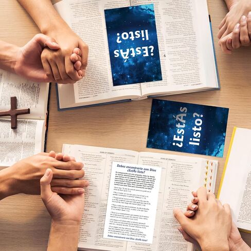 200 Pcs Spanish Gospel Tract Card Salvation Cards Pocket Holy Postcards Prayer Postcards Christian Inspirational Bible Verses for Christian Gifts Women Men(¿estás Listo?) in Kuwait