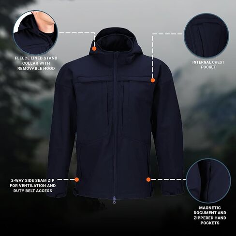 سترة Propper الرجالية Ba Softshell Duty 2.0، أسود، مقاس X كبير عادي in Kuwait