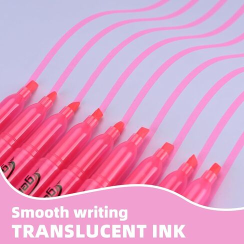 Highlighters 36 Pack ، ألوان زاهية زاهية وردية ، تجفيف سريع ، مثالي للطلاب البالغين الذين يسلطون في الفصل الدراسي والمدرسة والمكتب in Saudi Arabia