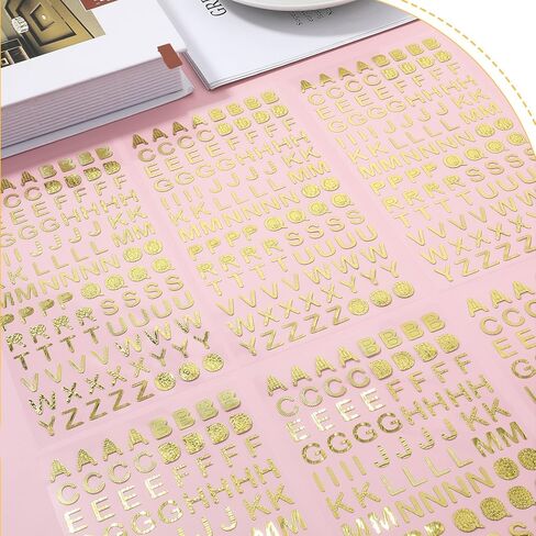 8 ملصقات رسائل ذهبية ، ملصقات صغيرة ، ملصقات أبجدية ذهبية ، ملصقات صغيرة ، ملصقات رسائل بريق صغيرة لكتاب القصاصات ، تخرج ، غراد ، كراف عيد الميلاد ، ديكورات البريدية ديي ، فني in Kuwait