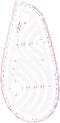 Acrylic Sewing Ruler Set，French Curve Pattern Rulers Kit for Tailors Designers Precision Pattern Making Guides Quilting and DIY Supplies (Ruler Set 4-15Pcs) in Kuwait