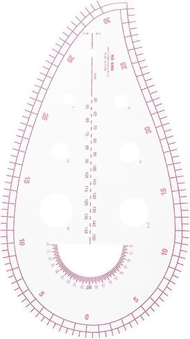 Acrylic Sewing Ruler Set，French Curve Pattern Rulers Kit for Tailors Designers Precision Pattern Making Guides Quilting and DIY Supplies (Ruler Set 4-15Pcs) in Kuwait