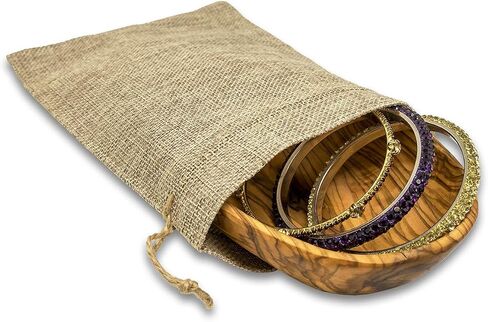 12-Pack 8x10 Natural Burlap Gift Bags w. Drawstring (Teal Blue, Large) for Party Favors, Presents or DIY Craft by TheDisplayGuys in Saudi Arabia