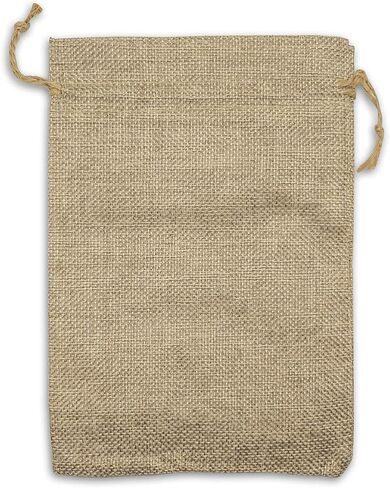 12-Pack 8x10 Natural Burlap Gift Bags w. Drawstring (Teal Blue, Large) for Party Favors, Presents or DIY Craft by TheDisplayGuys in Saudi Arabia