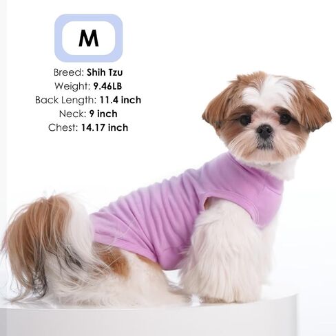 MIGOHI 2 Pack Lightweight Small Dog Shirts,Soft Dog T-Shirts for Small Dogs,Pink Shirt for Dogs,Puppy Shirts for Small Dogs Girl Boy,Dog Shirts for Camping,Toy Poodle,Shih Tzu,Pink Purple,M in Saudi Arabia
