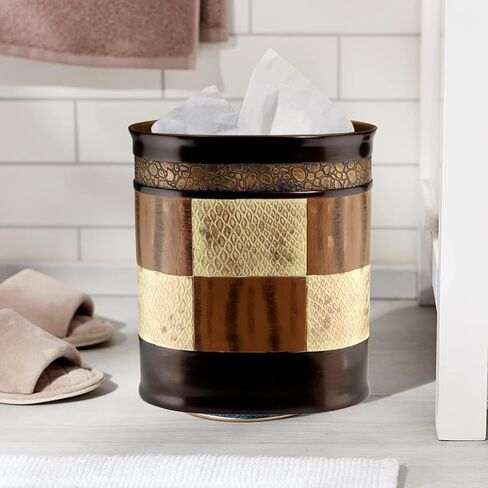 Decorative Trash Can for Bathroom, Office & Bedroom - 2.1 Gallons Stylish & Small Trash Can for Dorms, Desktop & Restroom - Chic Waste Basket for Compact Spaces, Zambia in Kuwait
