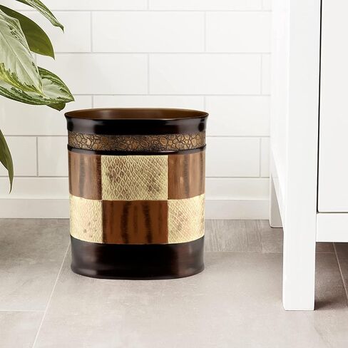 Decorative Trash Can for Bathroom, Office & Bedroom - 2.1 Gallons Stylish & Small Trash Can for Dorms, Desktop & Restroom - Chic Waste Basket for Compact Spaces, Zambia in Kuwait