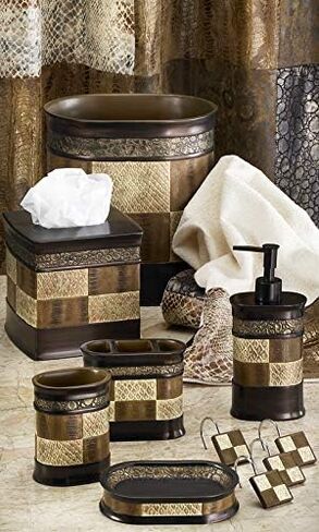 Decorative Trash Can for Bathroom, Office & Bedroom - 2.1 Gallons Stylish & Small Trash Can for Dorms, Desktop & Restroom - Chic Waste Basket for Compact Spaces, Zambia in Kuwait