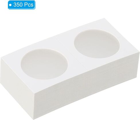 PATIKIL 2x2 Coin Flips, 350 Pack 37mm Cardboard Coin Holder Paper Coin Holders for Coin Collection Supplies Collector, White in Kuwait