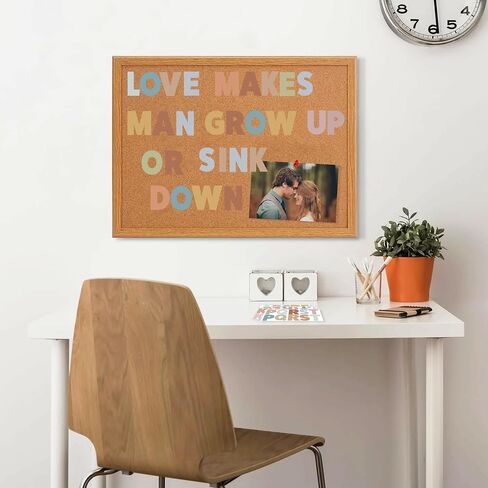 48 Sheets Bulletin Board Stickers - 2.5 Inch Large Vinyl Letter Alphabet Stickers - Self Adhesive ABC Letters for Poster Board, Mailbox, Crafts, Classroom, Window, Door Decorations (Colorful) in Saudi Arabia