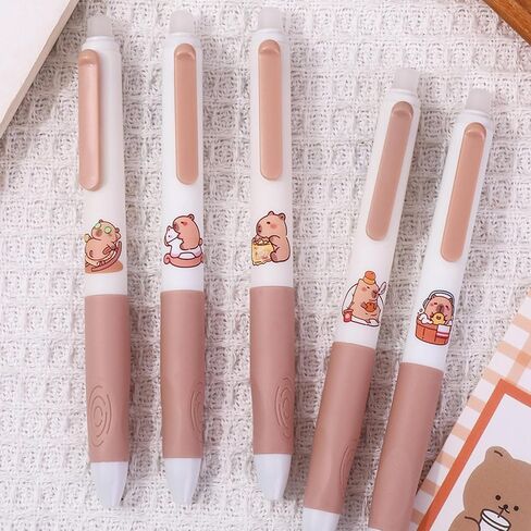 5 Pcs Erasable Gel Pens Erasable Retractable Pens Cute Pens Cartoon Shark Pens 0.5mm Blue Ink Pen Office School Pens Women Girls Boys Pens (Blue Ink-Shark) in Saudi Arabia