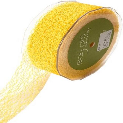 May Arts 1-1/2-Inch Wide Ribbon, Olive Net in Saudi Arabia