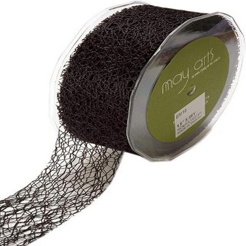 May Arts 1-1/2-Inch Wide Ribbon, Olive Net in Saudi Arabia