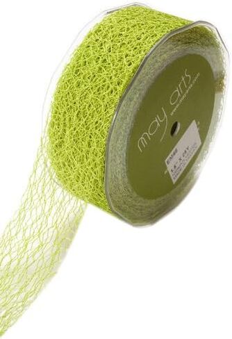 May Arts 1-1/2-Inch Wide Ribbon, Olive Net in Saudi Arabia