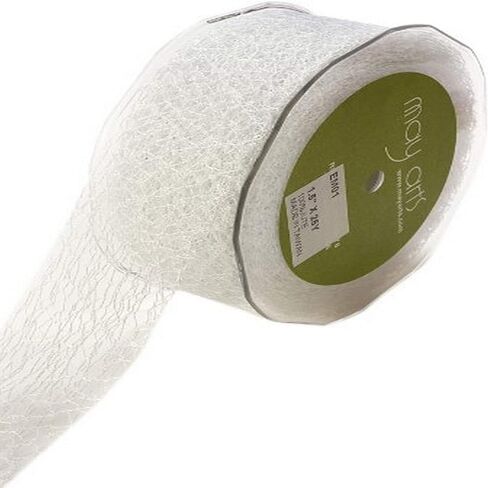 May Arts 1-1/2-Inch Wide Ribbon, Olive Net in Saudi Arabia
