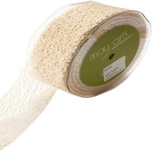 May Arts 1-1/2-Inch Wide Ribbon, Olive Net in Saudi Arabia