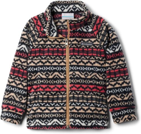 Columbia Youth Girls Benton Springs II Printed Fleece, Hot Coral Hinterland, Medium in Saudi Arabia