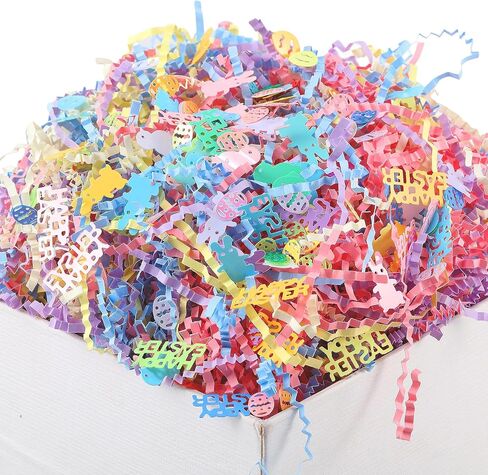Moinchore 1 LB St Patrick's Crinker Cut Paper Plage Shred With With Clover Confetti Gold Gold Mix Mix Filler Raffia Tissue Cushion for Gift Box Packaging in Kuwait