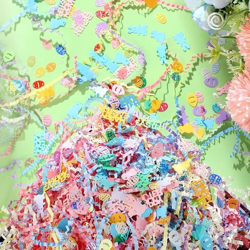 Moinchore 1 LB St Patrick's Crinker Cut Paper Plage Shred With With Clover Confetti Gold Gold Mix Mix Filler Raffia Tissue Cushion for Gift Box Packaging in Kuwait