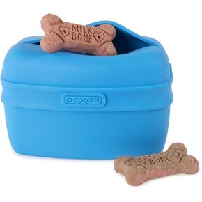 Dexas Pets Pooch Pouch Flexible Dog Treat/Training Treat Clip Pouch, Pro Blue