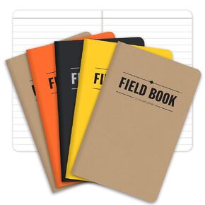 شركة Elan Publishing Company ، دفتر ملاحظات/مجلة جيب - 3.5 "X5.5" - مزيج من Kraft ، Black ، Orange ، Yellow - Pack of 5