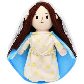 YuDanae Jesus Plush Doll Virgin Mary Stuffed Animal Christ Religious Savior Guardian Baptism Plushie Toy Gifts for Kids for Christening Religious Easter (Boy)