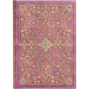 Paperblanks Diamond Jubilee 12 Month 2025 Diary Vertical – Ultra (230 mm x 175 mm), English (International Holidays): Tydzień na dwóch stronach, zamykany na gumkę, Papier 100 GSM