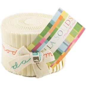 Bella Solids Fig Tree Cream Jr Jelly Roll (9900JJR 67) by Moda House Designer for Moda
