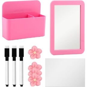 10pcs Magnetic Locker Accessories for Girls with Magnetic whiteboard Locker Mirror and Magnetic Pen Holder,Back to School Essentials,Locker Decoration for School Locker,Locker Organizer for Work