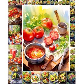 Decoupage Paper Pack (35 Sheets 6"x8") Watercolour Paintings of Amazing Wine and Grapes FLONZ Vintage Illustration Pictures Cards for Decoupage, Craft and Scrapbooking