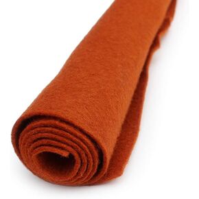 Copper Kettle Tan/Orange - Wool Felt Oversized Sheet - 35% Wool Blend - 1 12x18 inch Sheet