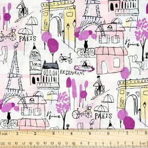 Stitch & Sparkle 100% Cotton 44" Magic Carpet Sewing & Craft Fabric by The Yard, Blue and White