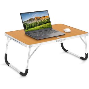 Folding Bed Desk for Laptop Lap Desk for Bed Sofa Couch Floor Desk Foldable Laptop Table Bed Tray for Eating Reading Study, Silver in Kuwait