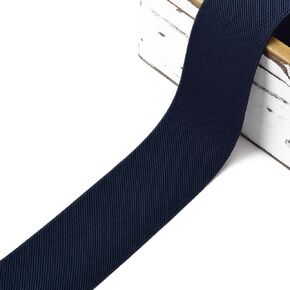 4-Yards 2-inch (50mm) Twill Elastic Band Trim, Waistband Elastic, Elastic Trim, Elastic Ribbon, TR-11831 (Navy)