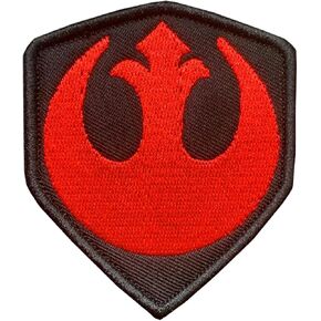 Movie Film Rebel Alliance Patch, Hook and Loop, Embroidered Rebel Alliance Shield Applique Patch, Funny Meme Morale Patches, Moral Patch, Military Patch for Tactical Backpacks Jeans Hats Jersey - Red