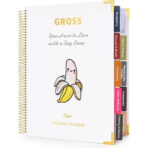 Wedding Planner Book and Organizer for Brides,176 Pages Wedding Planning with Checklists, Stickers, Calendars, Countdown Guide, Engagement Gift Ideas, Creative Design for Couples