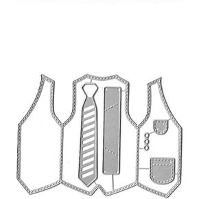 Men's Clothes Die Cut for Card Making, Clothes Metal Cutting Dies Congratulations Die Cuts Birthday Embossing Stencils Template for DIY Scrap-Booking Decor Wedding Birthday Blessing Card
