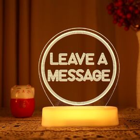 RGB LED Wedding Sign with Remote Controller, Leave A Message Party Sign Only (only RGB LED Sign)