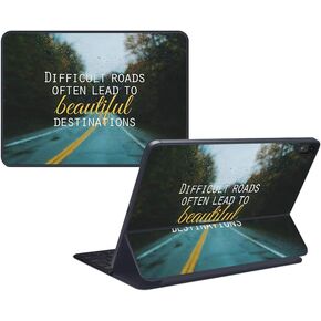 MightySkins Skin Compatible with Apple iPad Pro Smart Keyboard 11" (2018) - Difficult Roads - Protective, Durable, and Unique Vinyl Decal wrap Cover - Easy to Apply, Remove - Made in The USA
