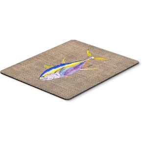 Caroline's Treasures 8771MP Fish - Tuna Mouse Pad, Hot Pad or Trivet for Home Office Gaming Working Computers Laptop Mouse Mat,Washable Large Mousepad