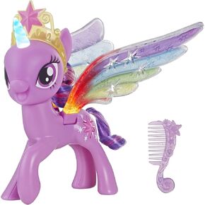 My Little Pony Toy Rainbow Wings Twilight Sparkle - Purple Pony Figure with Lights and Moving Wings, Kids Ages 3 Years Old and Up