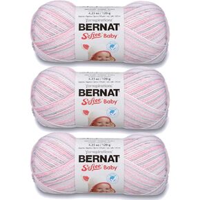 Bernat Softee Baby Yarn Ombres (3-Pack) Pink Flannel 166031-314123