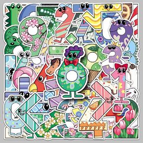 50Pcs Cute Graffiti Stickers, Fun DIY Stickers for Kids, Water Bottle Stickers, Waterproof Cartoon Stickers for Laptops, Phone Cases, Luggage