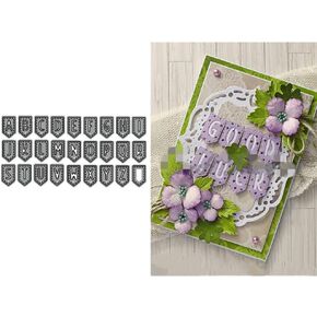26 Capital Letters Metal Cutting Dies for Card Making, Paper Embossing Die Cuts Kit Templates Supplies, Photo Frame Album DIY Scrapbooking Stencils Sets